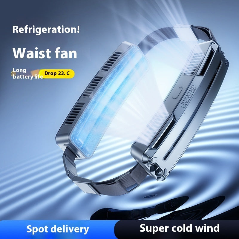 Ice Compress Belt Fan Outdoor Sports Refrigeration Little Fan - Beuti-Ful