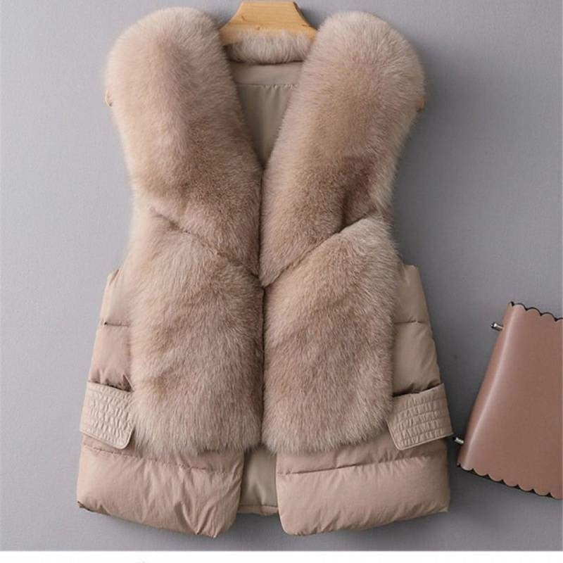Wool-like Vest Waistcoat Short Down Jacket - Beuti-Ful
