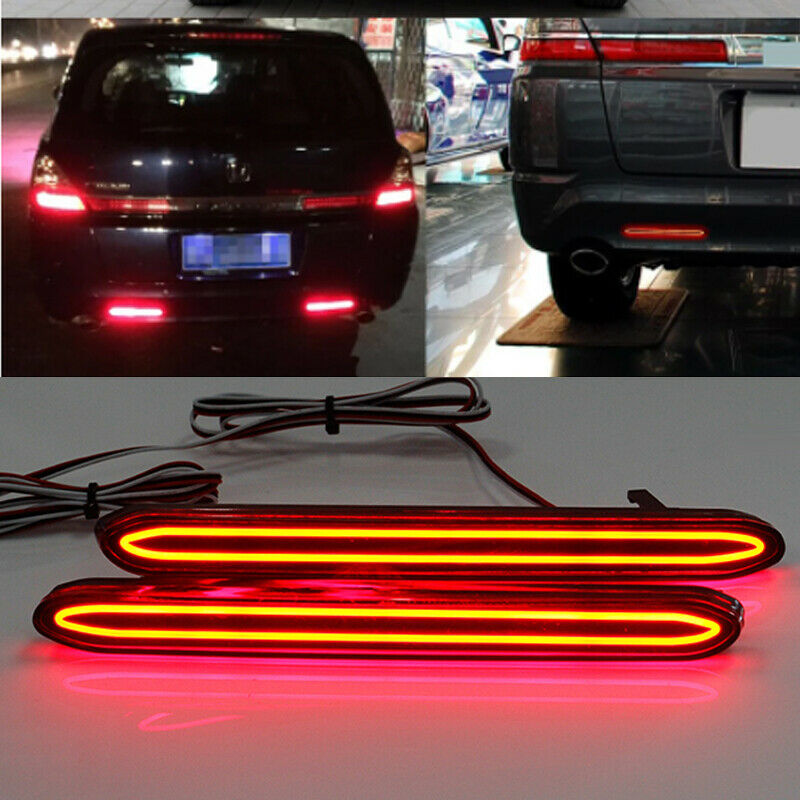 2pcs LED Rear Bumper Reflector Lights Brake Tail Lamp For Odyssey 2007 2008 - Beuti-Ful