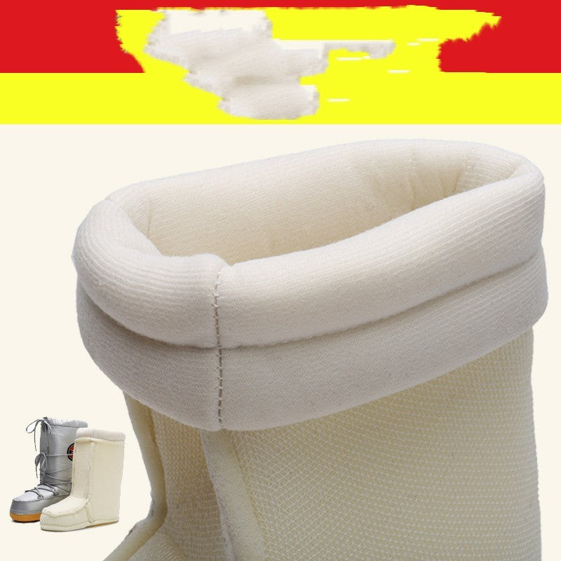 Winter Space Boots Furry Moon Boot Snow Boots For Women Fleece-lined Women - Beuti-Ful