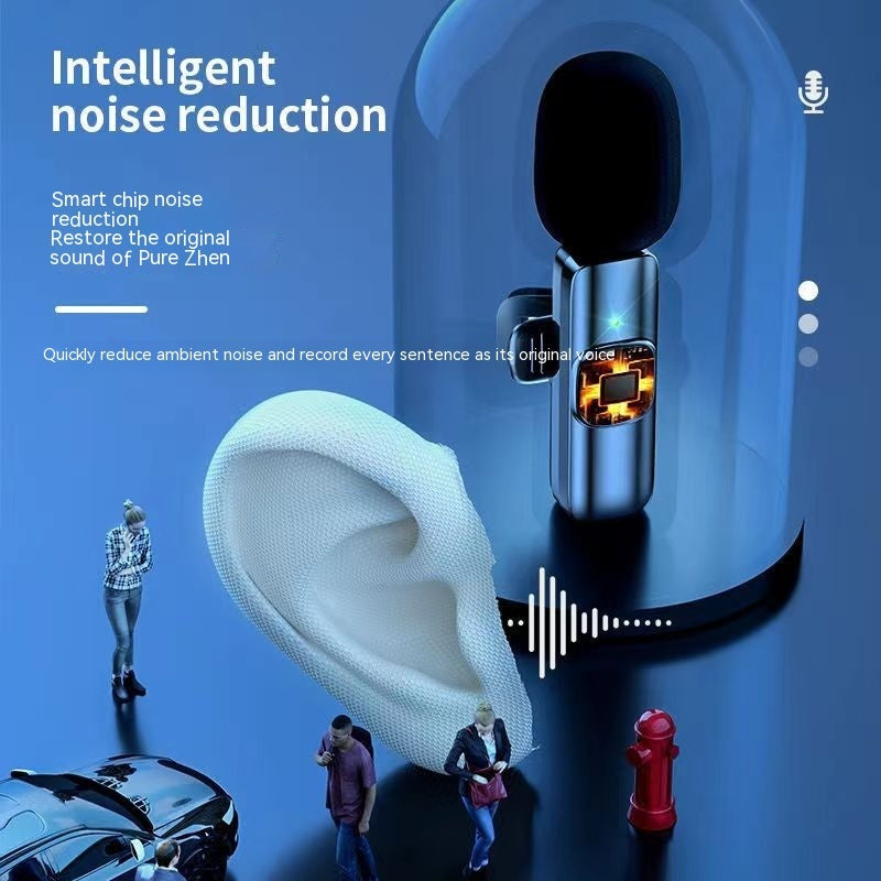 Wireless Collar Clip Microphone Intelligent Noise Reduction - Beuti-Ful