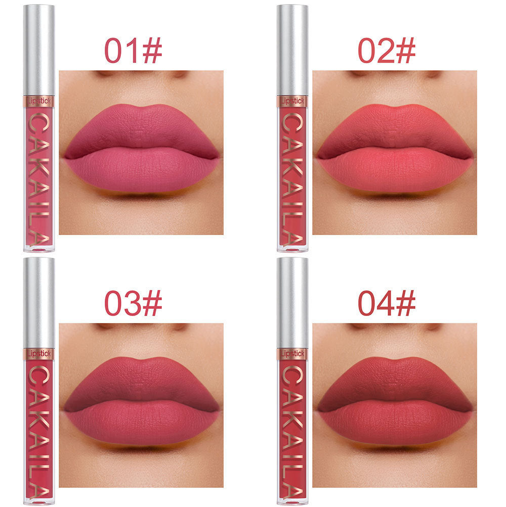 Pack Of 10 Matte Nonstick Cup Waterproof Lip Gloss - Beuti-Ful