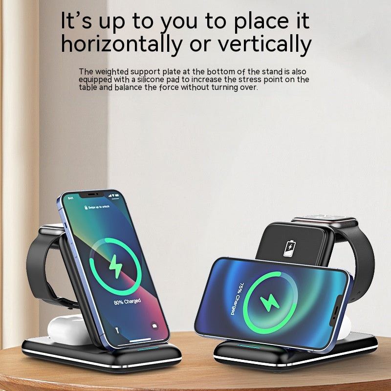 3-in-1 Wireless Charger Foldable Removable Charger - Beuti-Ful