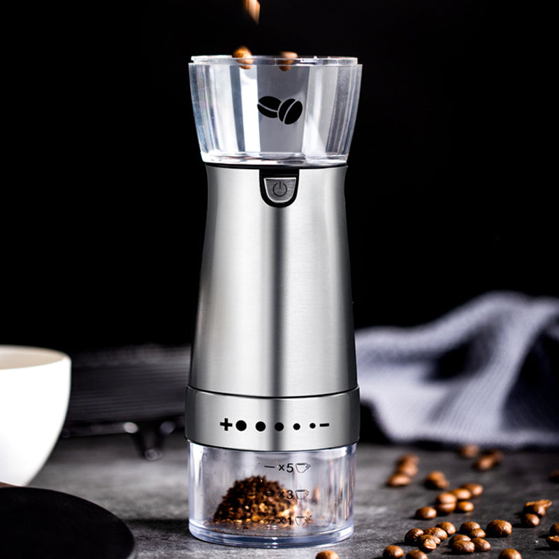 Electric Coffee Grinder Stainless Steel Adjustable Hand coffee / spice Grinder