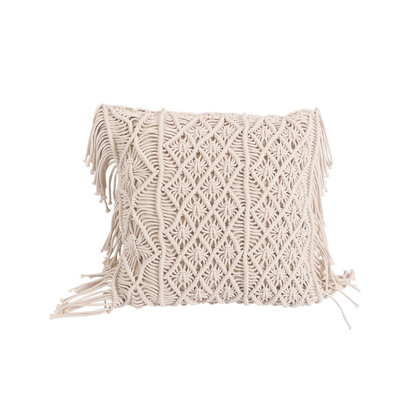 Braid Rope Tassel Hand-woven Pillow - Beuti-Ful