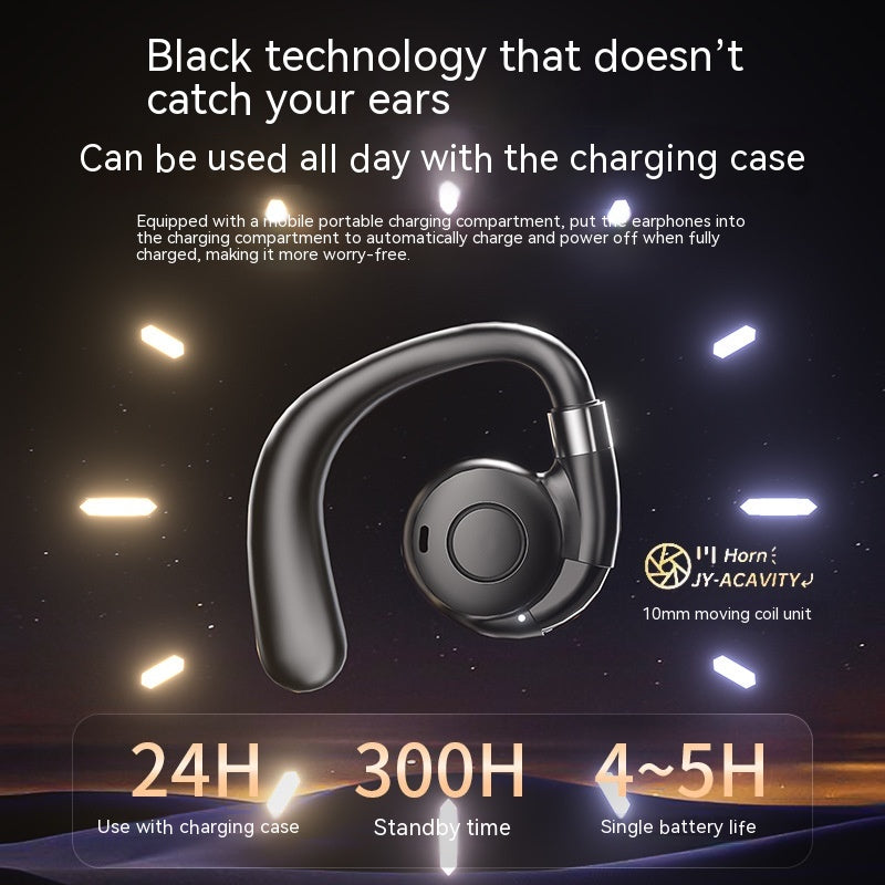 Non-entry Ear-mounted Sports Digital Display Noise Reduction Wireless Bluetooth Headset - Beuti-Ful