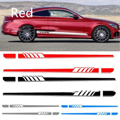 Side skirt stripe side car sticker - Beuti-Ful