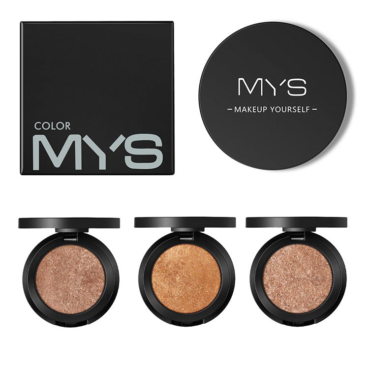 MYS Brand Face Makeup Powder 6 color Waterproof Minerals Shimmer Brightener Contour Glow Kit Bronzer Highlighter Makeup Palettes - Beuti-Ful