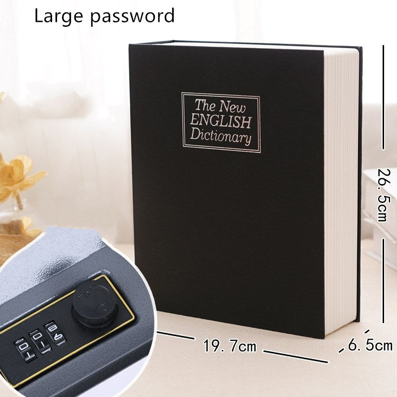 Book safe box password box with lock simulation storage - Beuti-Ful