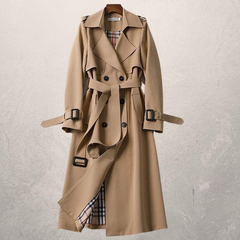 Tr Mid-length Trench Coat Autumn Long Windbreaker - Beuti-Ful