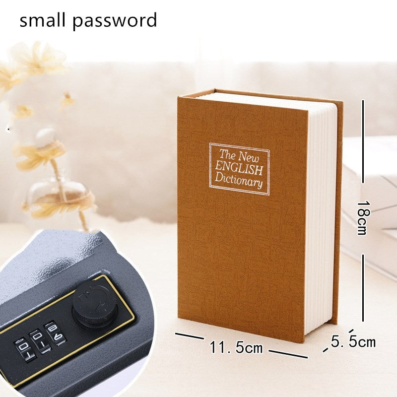 Book safe box password box with lock simulation storage - Beuti-Ful