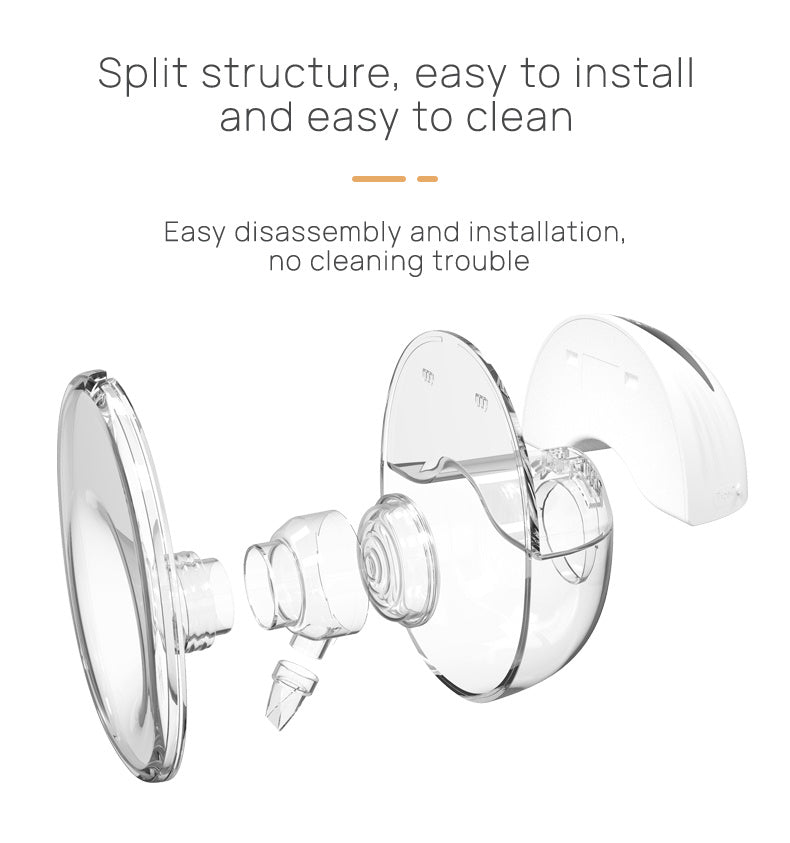 Intelligent Breast Pump, Wearable Large Suction Breast Pump, Silent Portable Automatic Breast Pump - Beuti-Ful