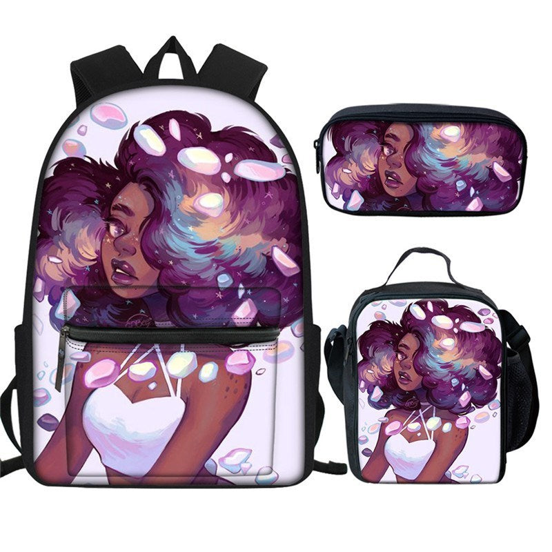 Cartoon cute backpack set