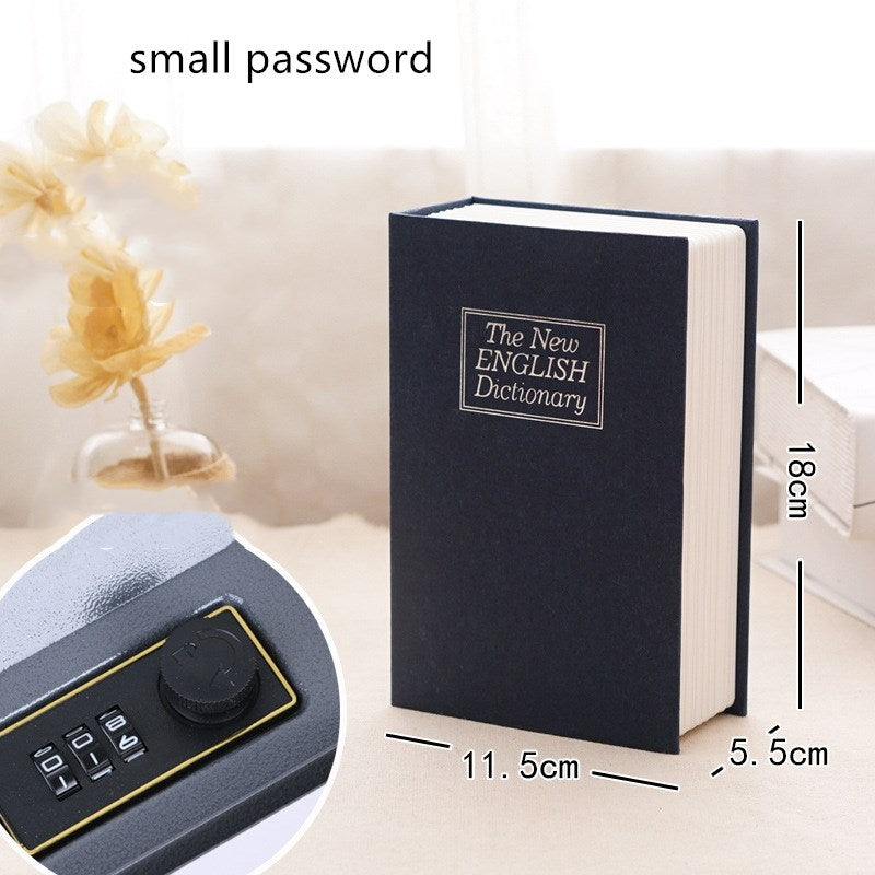 Book safe box password box with lock simulation storage - Beuti-Ful