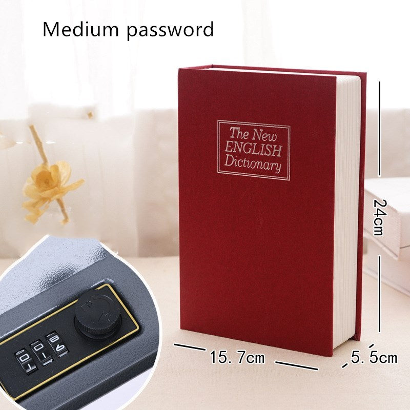 Book safe box password box with lock simulation storage - Beuti-Ful