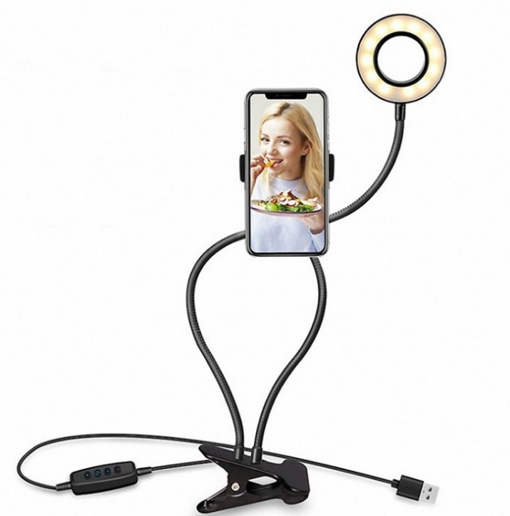 LED Selfie Ring Light for Live Adjustable Makeup Light-8cm Stand - Beuti-Ful