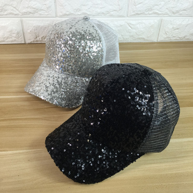 Women's Summer Sunshade Sequined Baseball Cap - Beuti-Ful