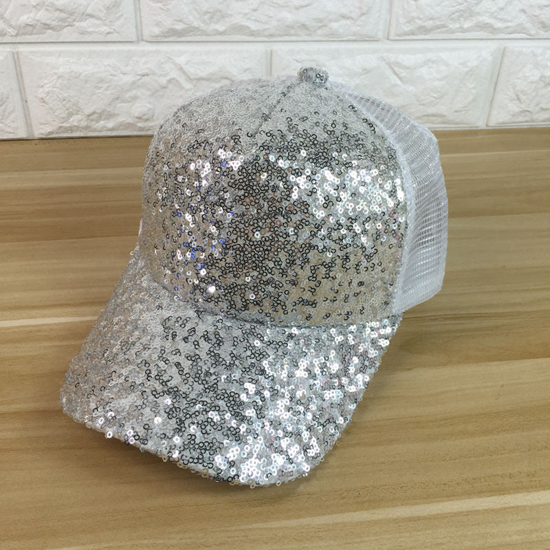 Women's Summer Sunshade Sequined Baseball Cap - Beuti-Ful