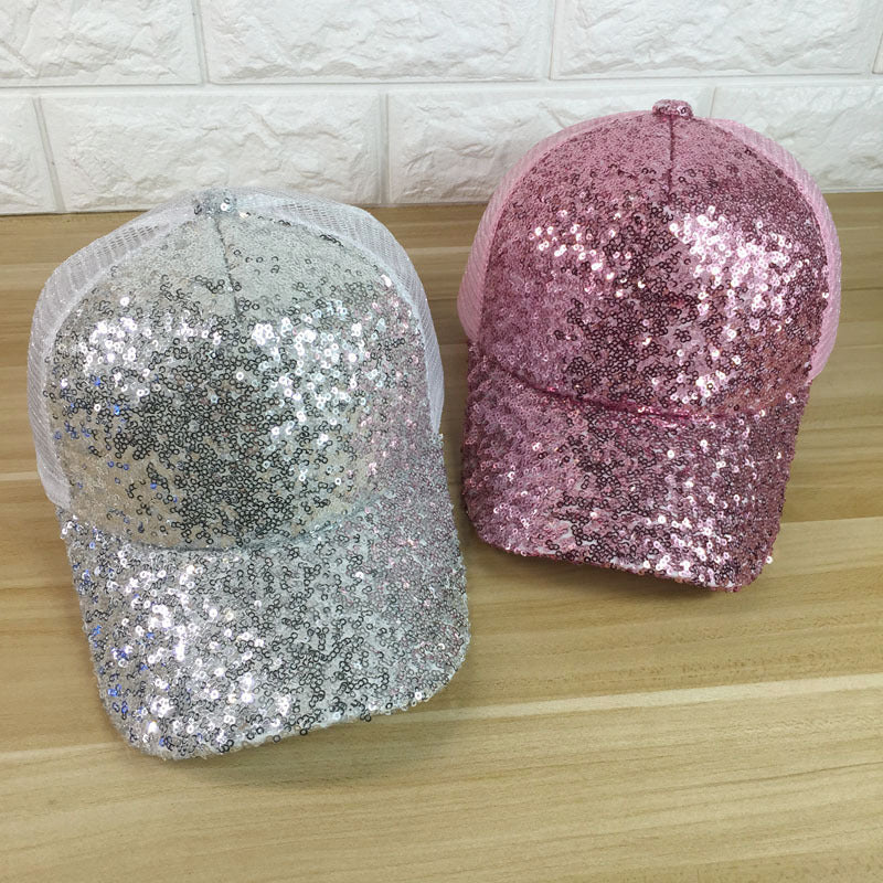Women's Summer Sunshade Sequined Baseball Cap - Beuti-Ful