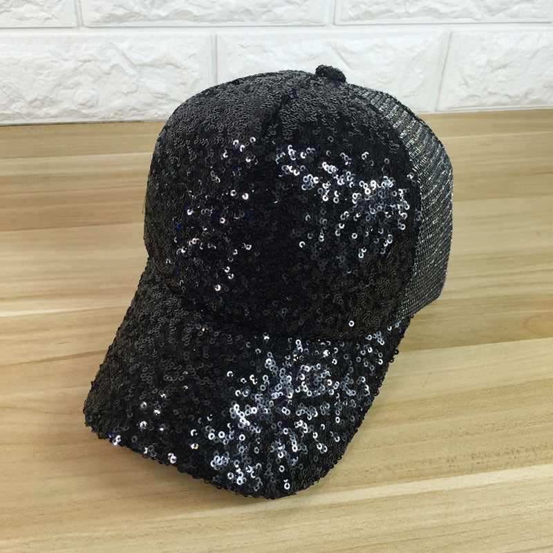 Women's Summer Sunshade Sequined Baseball Cap - Beuti-Ful