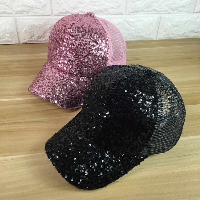 Women's Summer Sunshade Sequined Baseball Cap - Beuti-Ful