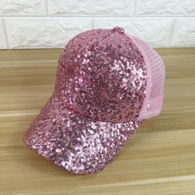 Women's Summer Sunshade Sequined Baseball Cap - Beuti-Ful