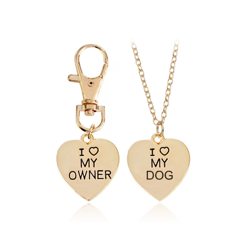 love My OwnerI love My Dog Pet Necklace pair - Beuti-Ful