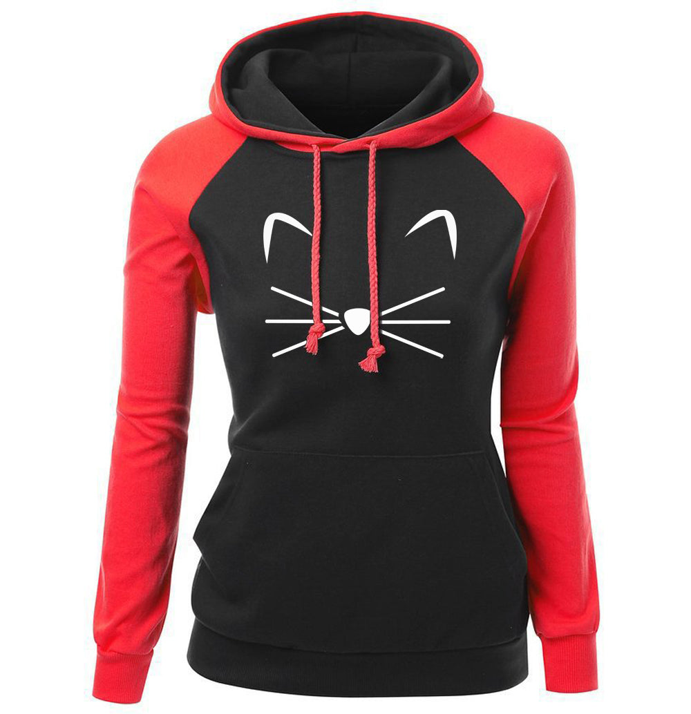 Cute Cat Woman Hoodies Sweater - Beuti-Ful