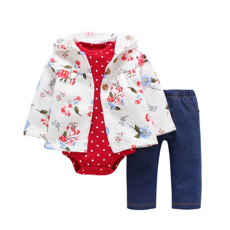 Polar Fleece Hooded Zip Romper Set