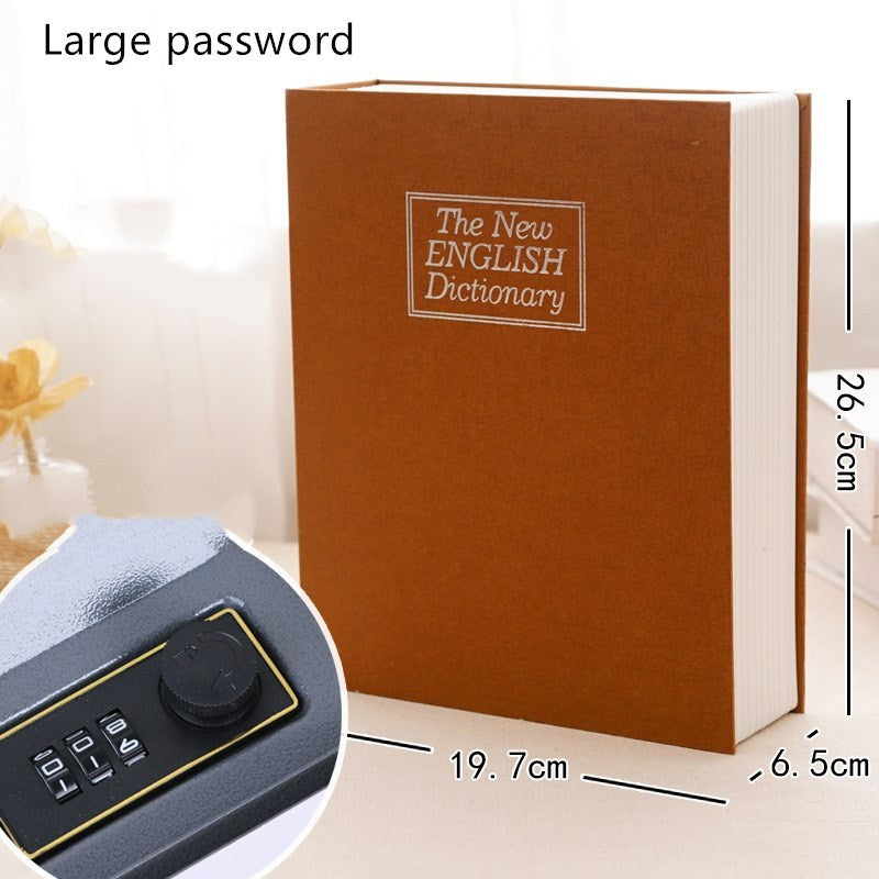 Book safe box password box with lock simulation storage - Beuti-Ful