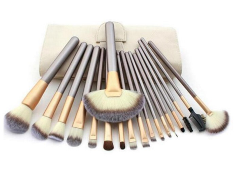 Persian Make-up Brush Suit Rice White Make Up Brush, Champagne Color Brush Handle Make-up Brush Without - Beuti-Ful