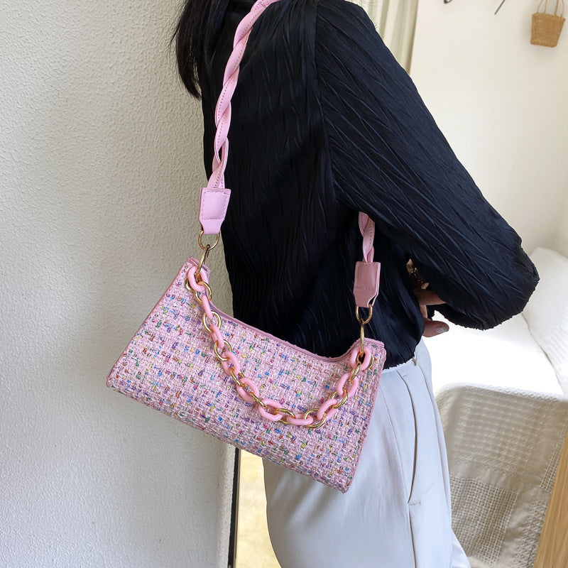 Woven Underarm Bag All-Match One-Shoulder Messenger Bag - Beuti-Ful