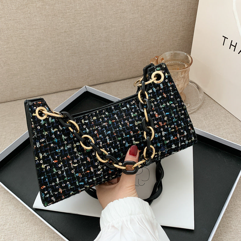 Woven Underarm Bag All-Match One-Shoulder Messenger Bag - Beuti-Ful