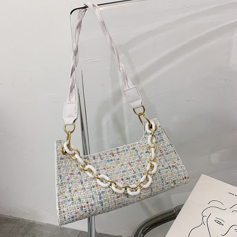 Woven Underarm Bag All-Match One-Shoulder Messenger Bag - Beuti-Ful