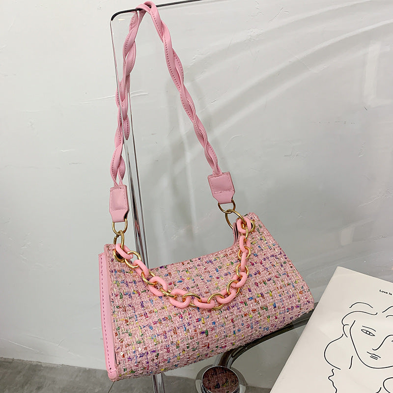 Woven Underarm Bag All-Match One-Shoulder Messenger Bag - Beuti-Ful