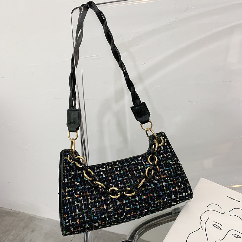 Woven Underarm Bag All-Match One-Shoulder Messenger Bag - Beuti-Ful