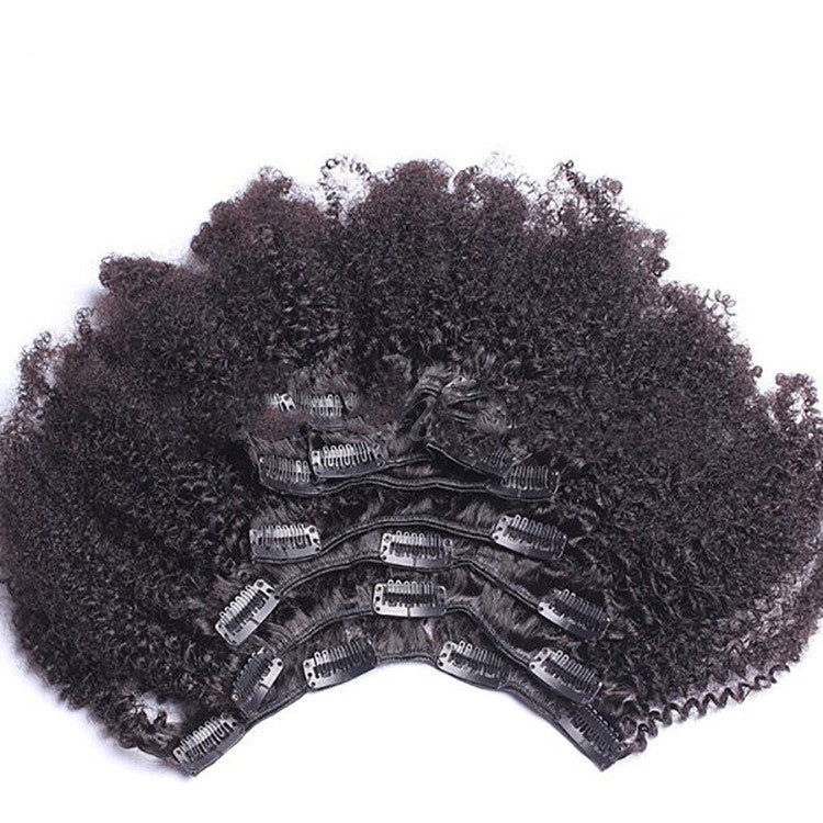 8 Piece Set Of African Spring Curly Clip - Beuti-Ful