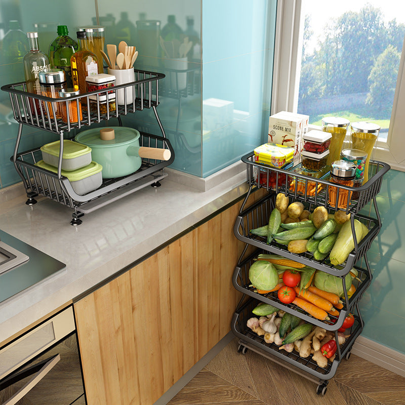Small Vegetable Racks For Kitchen Vegetables Are Used On Vegetable Racks In Kitchens, Supermarkets And ...