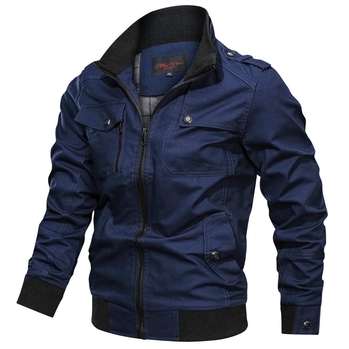 Youth Casual Jacket Trend Men's Stand Collar