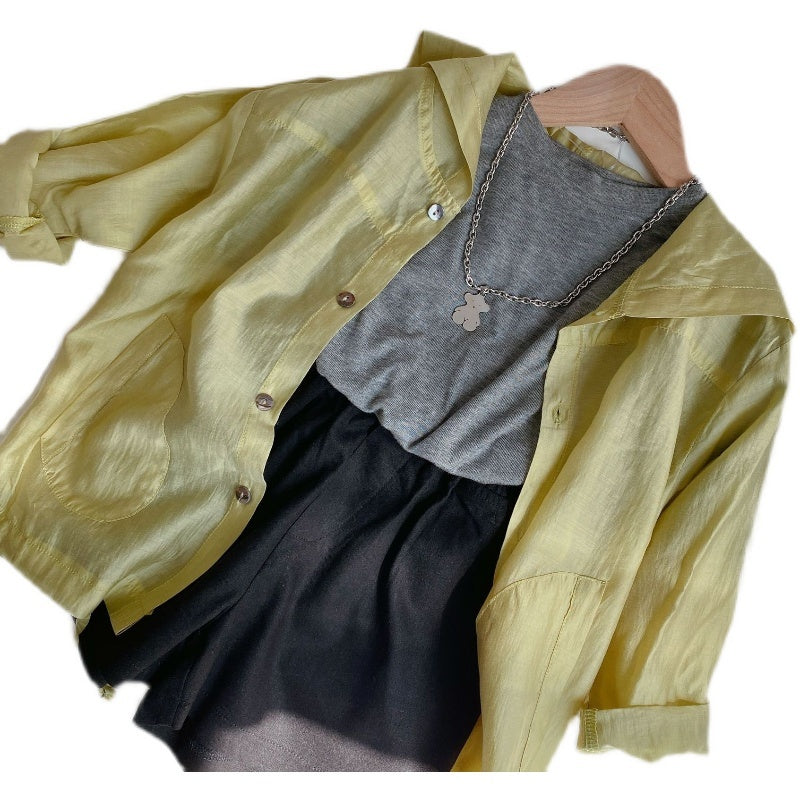 Children s Solid Color Sun Protection Clothing - Beuti-Ful