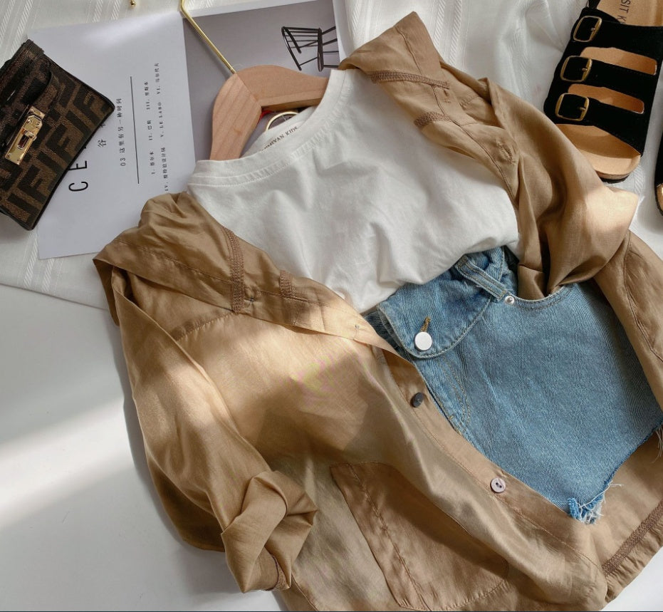 Children s Solid Color Sun Protection Clothing - Beuti-Ful