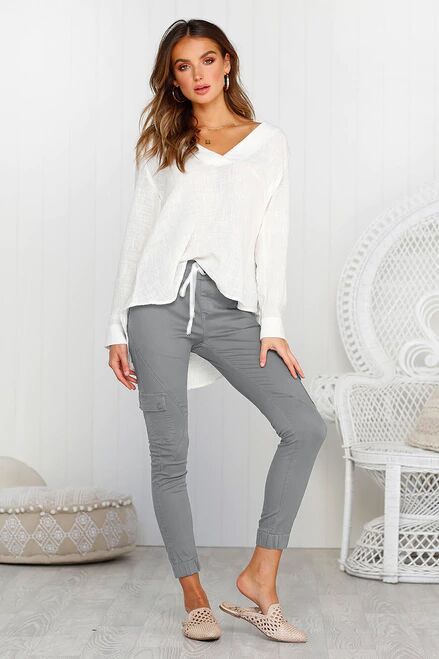 Hot Selling Women's Multi Pocket Shrink Casual Pants - Beuti-Ful