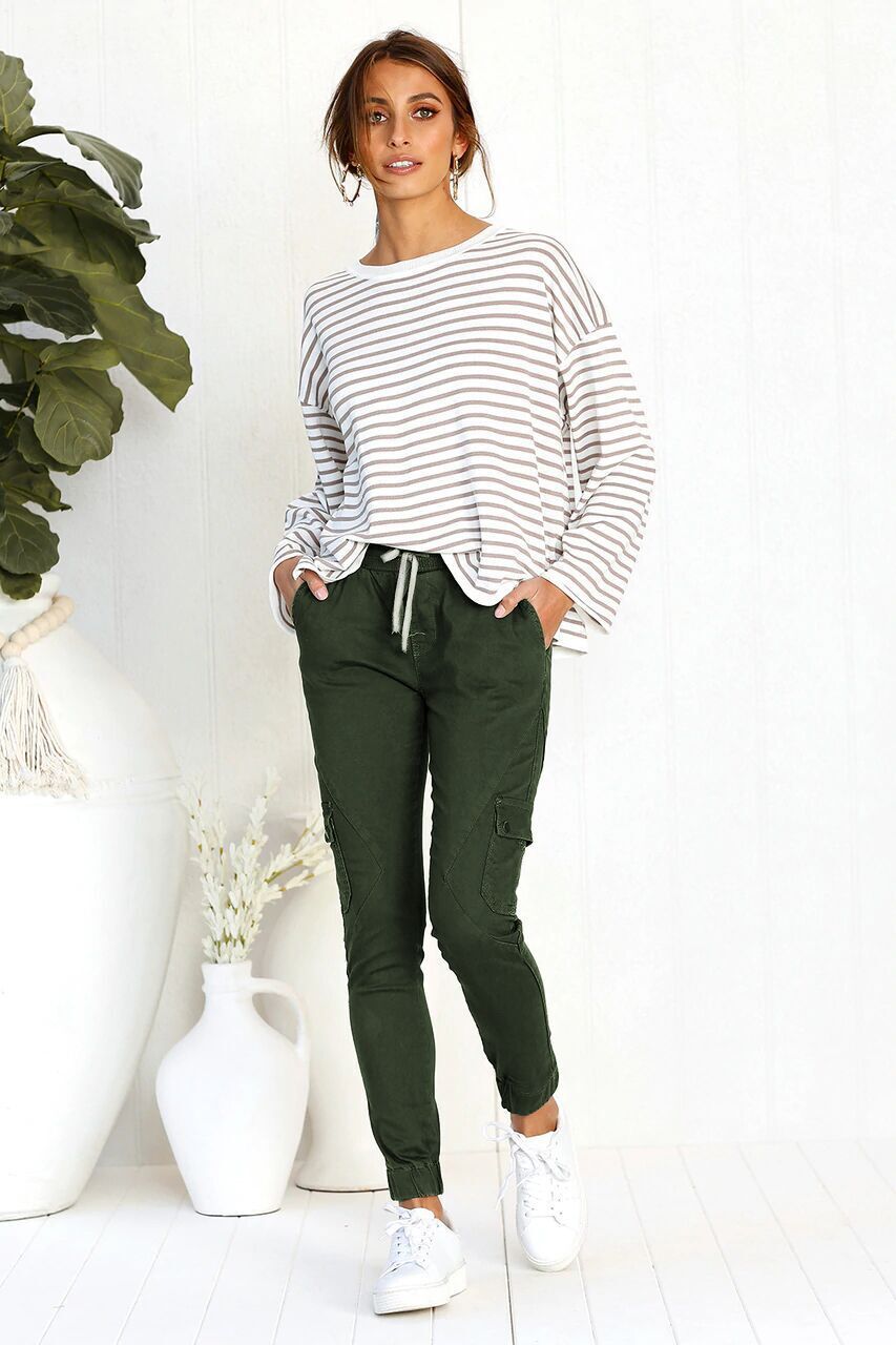 Hot Selling Women's Multi Pocket Shrink Casual Pants - Beuti-Ful