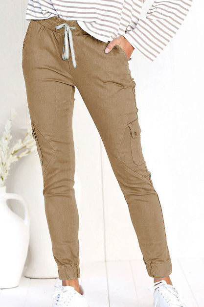 Hot Selling Women's Multi Pocket Shrink Casual Pants - Beuti-Ful