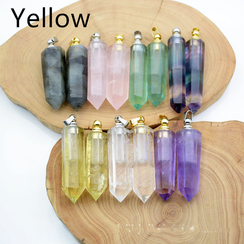 Natural Crystal Pendant Perfume Bottle - Beuti-Ful