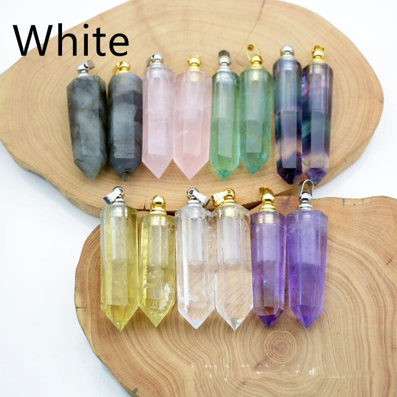 Natural Crystal Pendant Perfume Bottle - Beuti-Ful