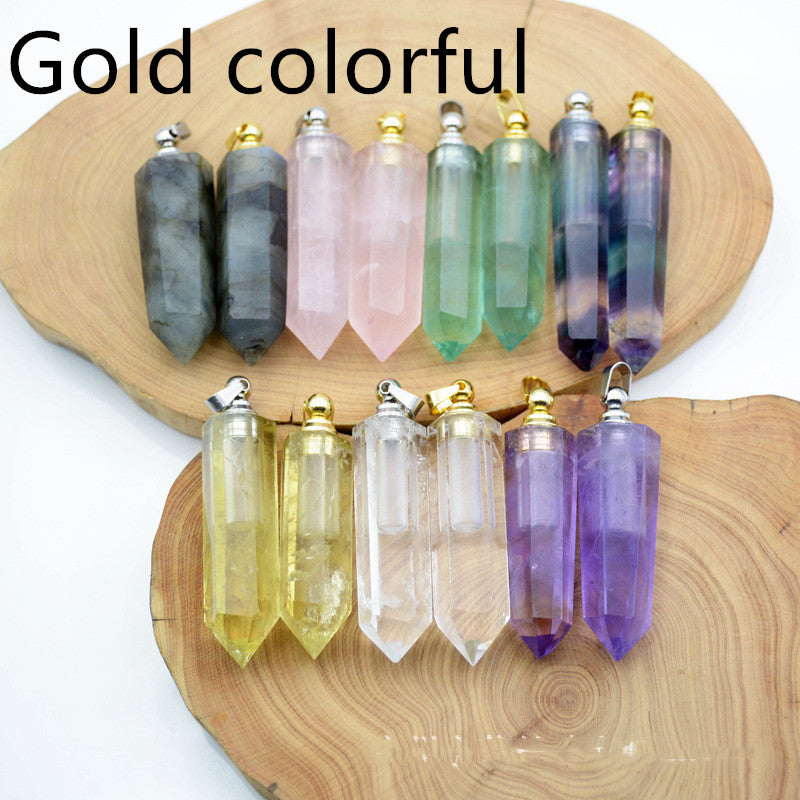 Natural Crystal Pendant Perfume Bottle - Beuti-Ful