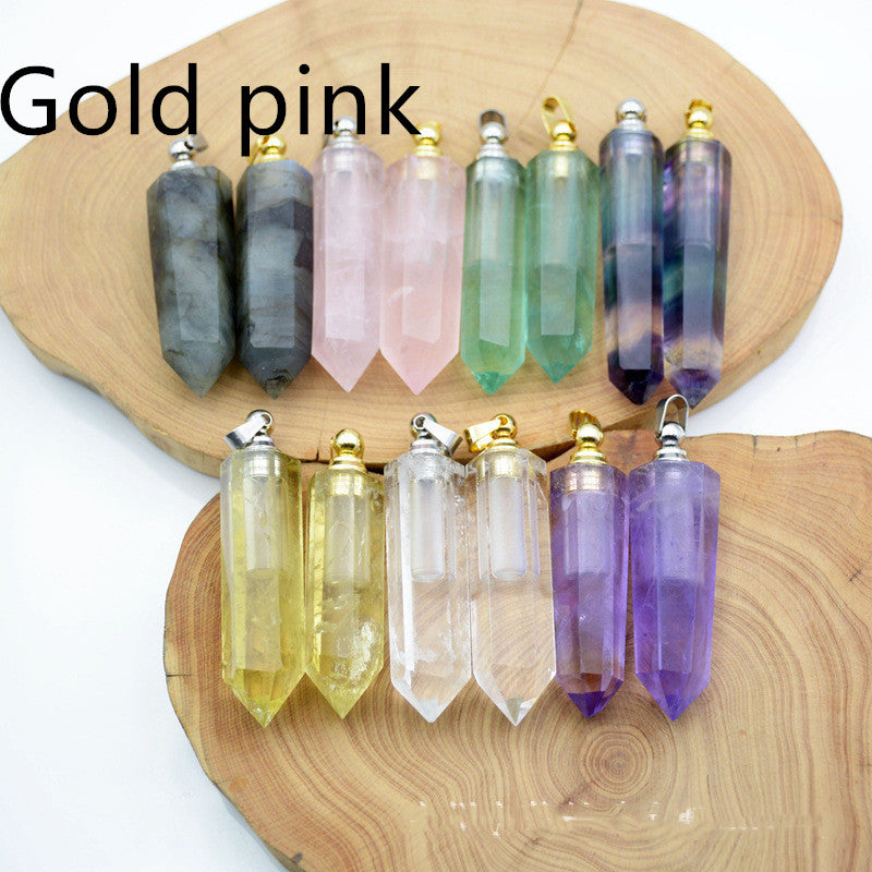 Natural Crystal Pendant Perfume Bottle - Beuti-Ful