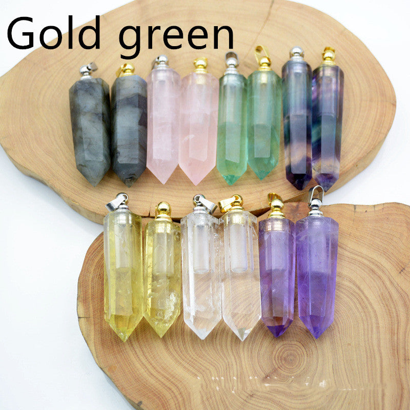 Natural Crystal Pendant Perfume Bottle - Beuti-Ful