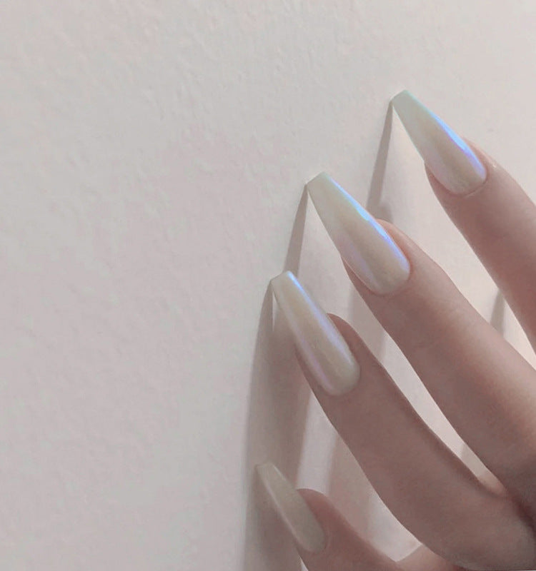 Long Ballet Nails With Flat And Pointed Water Droplets - Beuti-Ful